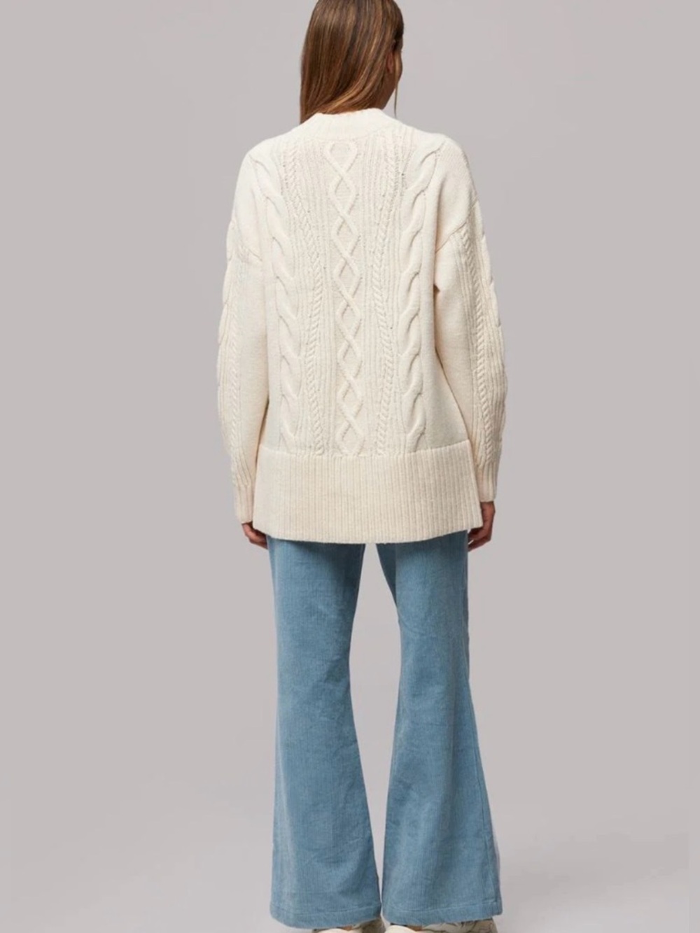 Soia & Kyo Dusty Blue Chelsea Sweater S - Picture 2 of 13